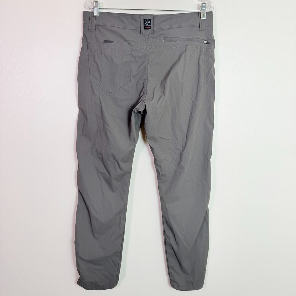 Wrangler All Terrain Gear Pants Mens 34x30 Gray Trail Hiking Outdoor Performance - Picture 3 of 14